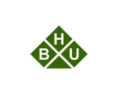 BHU Logo tasarım vektör şablonu. BHU