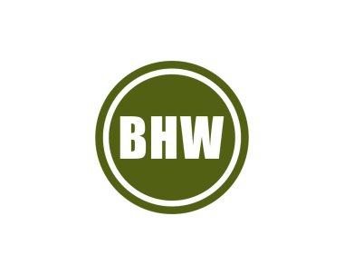 BHW logo tasarım vektör şablonu. BHW