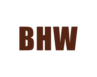 BHW logo tasarım vektör şablonu. BHW