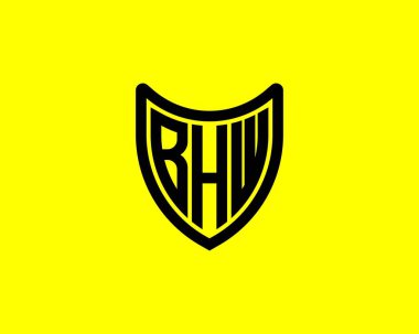 BHW logo tasarım vektör şablonu. BHW