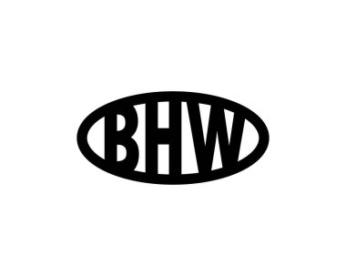 BHW logo tasarım vektör şablonu. BHW