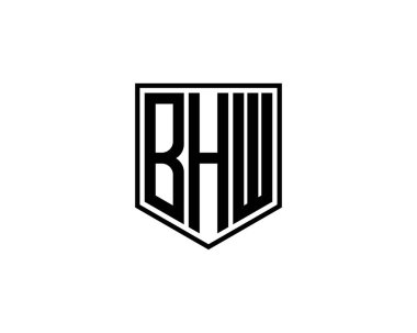 BHW logo tasarım vektör şablonu. BHW