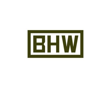 BHW logo tasarım vektör şablonu. BHW
