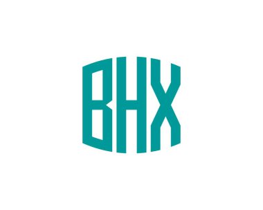 BHX logo tasarım vektör şablonu. BHX