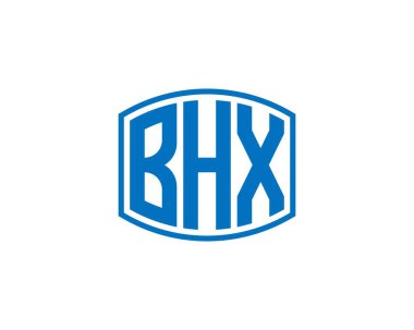 BHX logo tasarım vektör şablonu. BHX