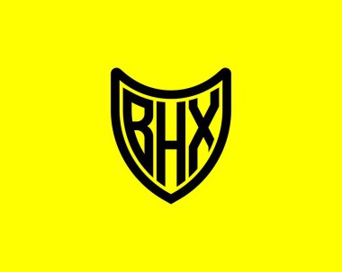 BHX logo tasarım vektör şablonu. BHX