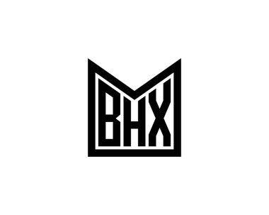 BHX logo tasarım vektör şablonu. BHX