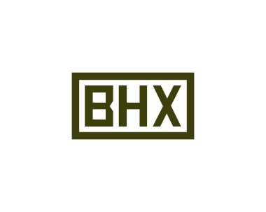 BHX logo tasarım vektör şablonu. BHX