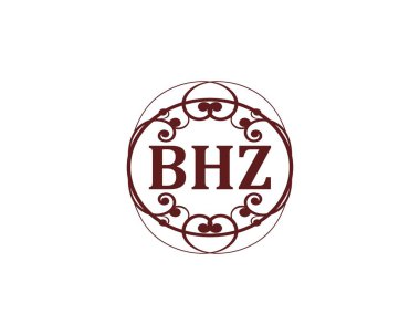 BHZ logo tasarım vektör şablonu. BHZ