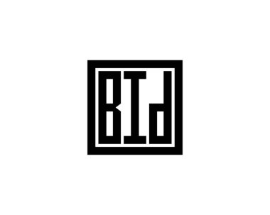 BID logo tasarım vektör şablonu. BID