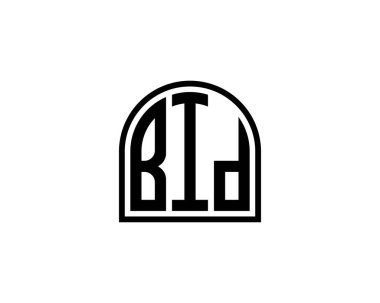 BID logo tasarım vektör şablonu. BID