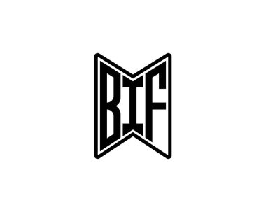 BIF Logo tasarım vektör şablonu. BIF