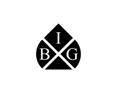 Büyük logo tasarım vektör şablonu. Büyük.