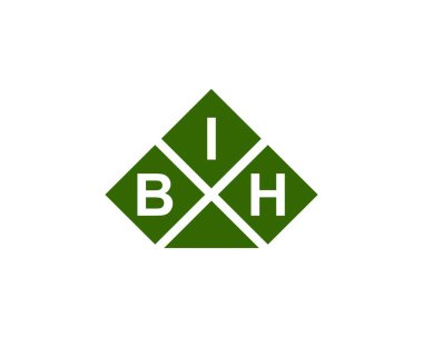 BIH logo tasarım vektör şablonu. BIH