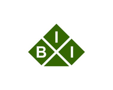 BII Logo tasarım vektör şablonu. BII