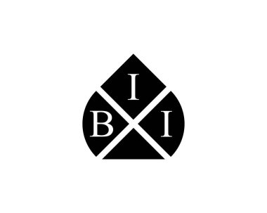 BII Logo tasarım vektör şablonu. BII