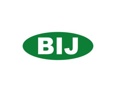 BIJ logo tasarım vektör şablonu. BIJ