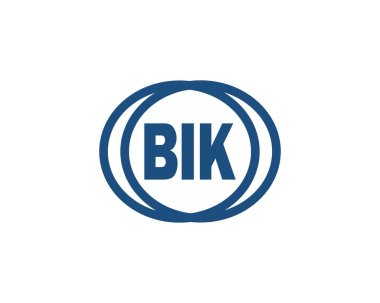 BIK logo tasarım vektör şablonu. BIK