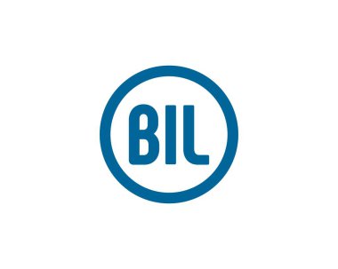 BIL logo tasarım vektör şablonu. BIL