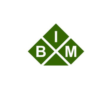 BIM logo tasarım vektör şablonu. BIM