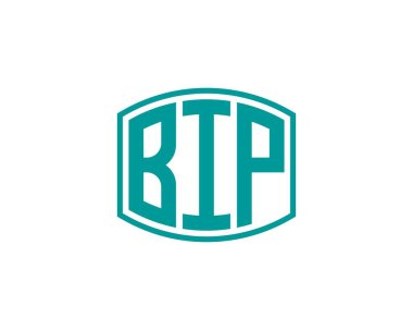 BIP logo tasarım vektör şablonu. BIP
