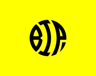 BIP logo tasarım vektör şablonu. BIP