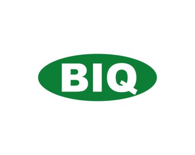 BIQ logo tasarım vektör şablonu. BIQ