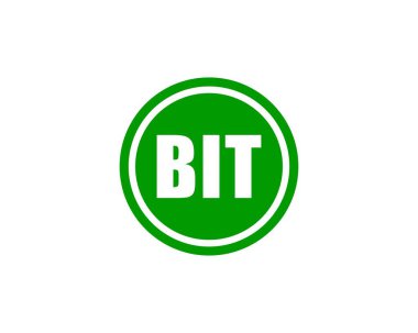 BIT logo tasarım vektör şablonu. Isırık