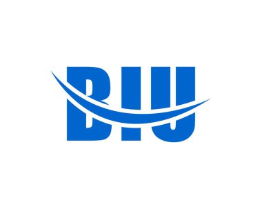 BIU logo tasarım vektör şablonu. BIU