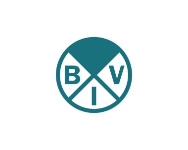 BIV Logo tasarım vektör şablonu. BIV