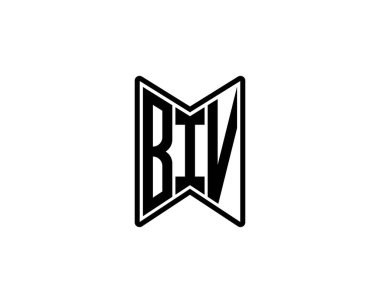 BIV Logo tasarım vektör şablonu. BIV