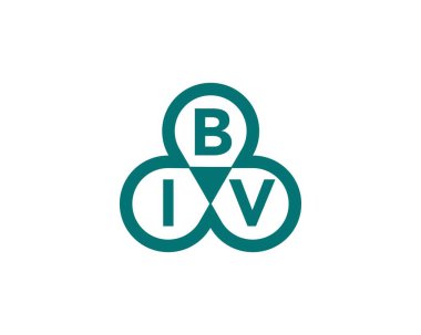 BIV Logo tasarım vektör şablonu. BIV