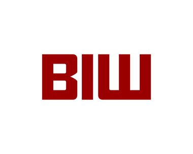 BIW logo tasarım vektör şablonu. BIW