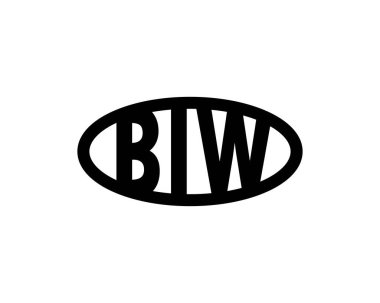 BIW logo tasarım vektör şablonu. BIW