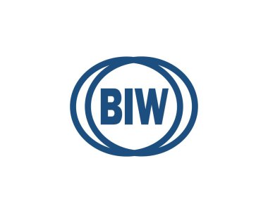BIW logo tasarım vektör şablonu. BIW