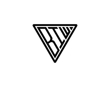 BIW logo tasarım vektör şablonu. BIW