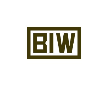 BIW logo tasarım vektör şablonu. BIW