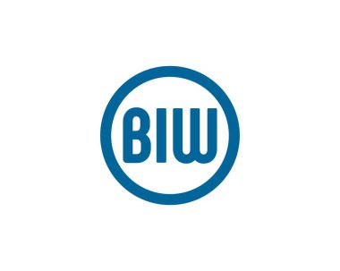 BIW logo tasarım vektör şablonu. BIW