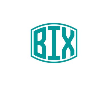BIX logo tasarım vektör şablonu. BIX