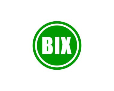 BIX logo tasarım vektör şablonu. BIX