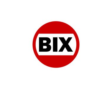 BIX logo tasarım vektör şablonu. BIX
