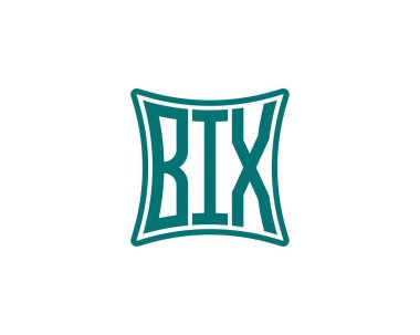 BIX logo tasarım vektör şablonu. BIX