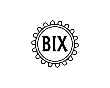 BIX logo tasarım vektör şablonu. BIX