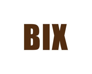 BIX logo tasarım vektör şablonu. BIX