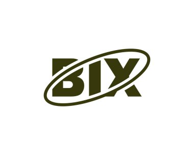 BIX logo tasarım vektör şablonu. BIX