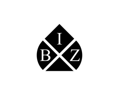BIZ logo tasarım vektör şablonu. BIZ