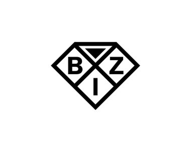 BIZ logo tasarım vektör şablonu. BIZ
