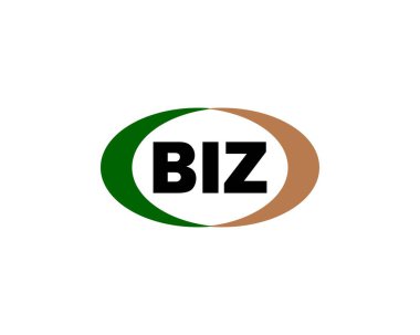 BIZ logo tasarım vektör şablonu. BIZ
