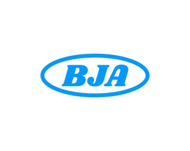 BJA logo tasarım vektör şablonu. BJA