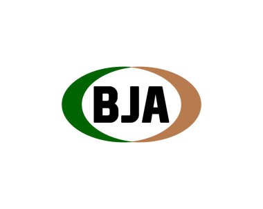 BJA logo tasarım vektör şablonu. BJA